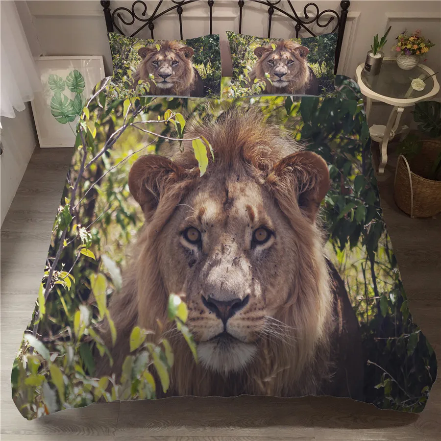 A Bedding Set 3D Printed Duvet Cover Bed Set Lion Home Textiles for Adults Bedclothes with Pillowcase #SZ05
A Bedding Set 3D Printed Duvet Cover Bed Set Lion Home Textiles for Adults Bedclothes with Pillowcase #SZ05