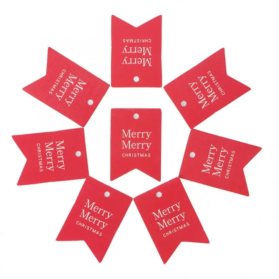 home pendant merry christmas tree decoration xmas card gift tags
