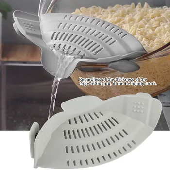 Silicone Colanders Kitchen Clip On Pot Strainer Drainer For Draining Liquid Draining Pasta Vegetable Cookware Kitchen Gadget
Silicone Colanders Kitchen Clip On Pot Strainer Drainer For Draining Liquid Draining Pasta Vegetable Cookware Kitchen Gadget