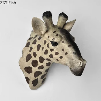 Creative Resin Simulated animal giraffe head Wall decoration Wall mount Modern home Background wall Decoration stereoscopic 
Creative Resin Simulated animal giraffe head Wall decoration Wall mount Modern home Background wall Decoration stereoscopic