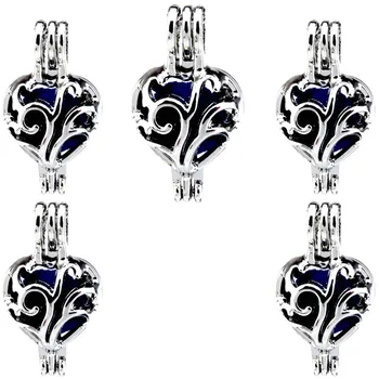 5PCS Openable Heart Shaped Copper Phase Box Necklace locket Aromatherapy Essential Oil Diffusion Pearl Cage Pendant k301
5PCS Openable Heart Shaped Copper Phase Box Necklace locket Aromatherapy Essential Oil Diffusion Pearl Cage Pendant k301