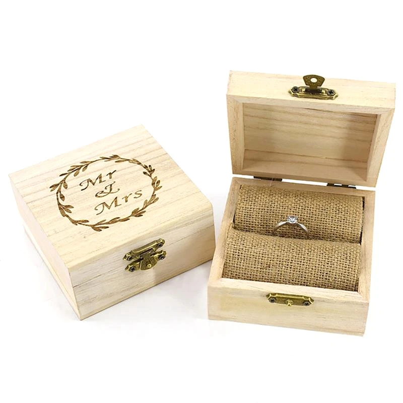 Wedding Supplies Fashion Rustic Wedding Wood Romantic Ring Box Holder Mr Mrs Letter Wedding Ring Bearer Box Jewelry Case 
Wedding Supplies Fashion Rustic Wedding Wood Romantic Ring Box Holder Mr Mrs Letter Wedding Ring Bearer Box Jewelry Case