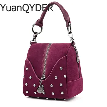 Women Real Suede Leather Shoulder Bag Female 2020 Leisure Mini Crossbody Messenger Bag for Women Diamonds Small Bucket Bag Purse
Women Real Suede Leather Shoulder Bag Female 2020 Leisure Mini Crossbody Messenger Bag for Women Diamonds Small Bucket Bag Purse