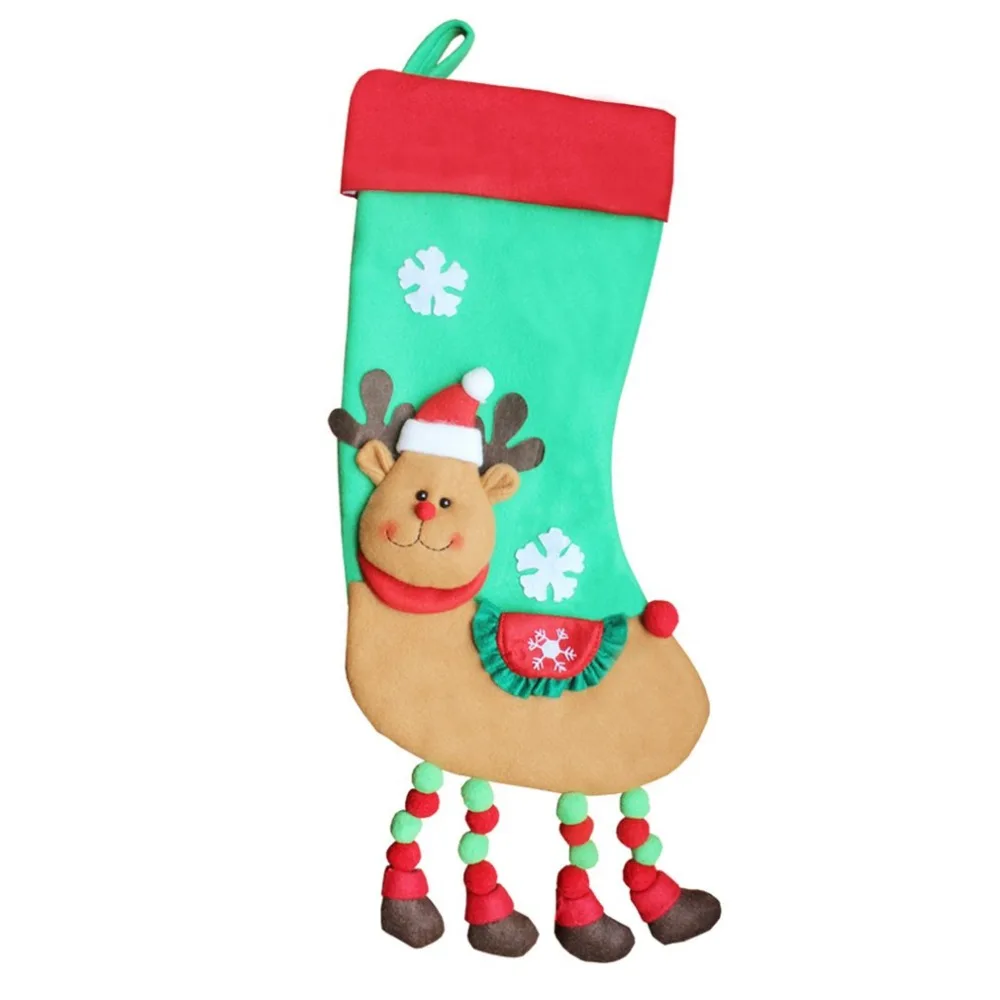 large size 50cm christmas stockings socks santa claus candy gift