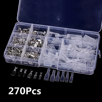 Female Male Cable Lugs 270pcs Electrical Spade Wire Butt Connectors Battery Starter Cable Splice Crimp Terminals Kit Assortment
Female Male Cable Lugs 270pcs Electrical Spade Wire Butt Connectors Battery Starter Cable Splice Crimp Terminals Kit Assortment