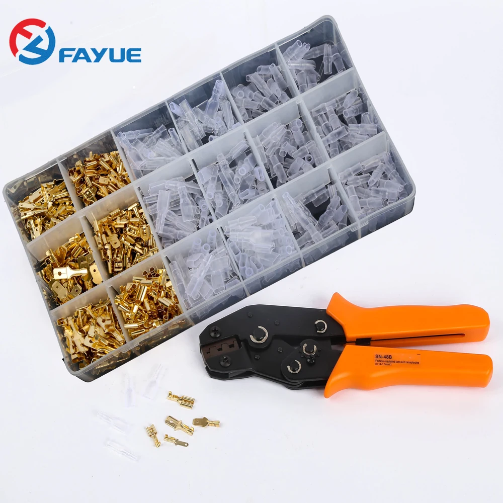 crimping tool for 4.8 6.3 terminal sn-48b crimping pliers wire 0.5-1.5mm2 AWG 20-15 hand tool
crimping tool for 4.8 6.3 terminal sn-48b crimping pliers wire 0.5-1.5mm2 AWG 20-15 hand tool