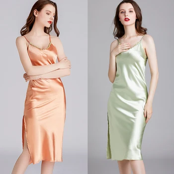 NG0409 2020 New Summer Nightgowns Ladies Sexy Spaghetti Strap Nightgown Sleepshirts Female Slim Long Nightdress Women Night Gown
NG0409 2020 New Summer Nightgowns Ladies Sexy Spaghetti Strap Nightgown Sleepshirts Female Slim Long Nightdress Women Night Gown