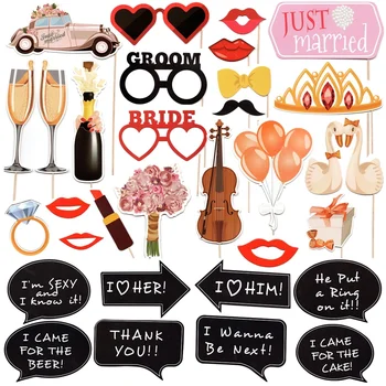 31pcs New Photo booth MrMrs Just Married Photobooth Props Bridal Shower Groom Wedding Party Decoration bride wedding decoration
31pcs New Photo booth MrMrs Just Married Photobooth Props Bridal Shower Groom Wedding Party Decoration bride wedding decoration