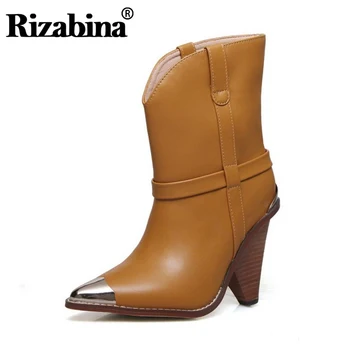RIZABINA Real Leather Women Ankle Boots Slip On Winter Warm Shoes Women Pointed Toe Snake Print Female Footwear Size 34-44
RIZABINA Real Leather Women Ankle Boots Slip On Winter Warm Shoes Women Pointed Toe Snake Print Female Footwear Size 34-44