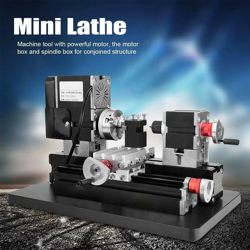 TZ20002MG 60W Mini Metal Lathe B Machine with 12000r/min Motor Larger Processing Radius DIY Tools
TZ20002MG 60W Mini Metal Lathe B Machine with 12000r/min Motor Larger Processing Radius DIY Tools