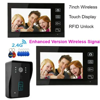 SmartYIBA 7"Wireless Video Door Phone Upgraded Version Strengthen Signal Doorbell Interphone Home Security Video Intercom Kits
SmartYIBA 7"Wireless Video Door Phone Upgraded Version Strengthen Signal Doorbell Interphone Home Security Video Intercom Kits