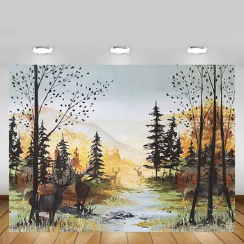 Mehofond Newborn Autumn Woodland Backdrop Wild Jungle Deer Yellow Tree Baby Shower Portrait Photography Background Photo Props
Mehofond Newborn Autumn Woodland Backdrop Wild Jungle Deer Yellow Tree Baby Shower Portrait Photography Background Photo Props