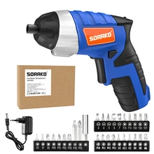 Electric screwdriver SORAKO Rechargable 3.6V Cordless Screwdriver 1300mAh straight and pistol style Powerful Power tool SDD04D2
Electric screwdriver SORAKO Rechargable 3.6V Cordless Screwdriver 1300mAh straight and pistol style Powerful Power tool SDD04D2