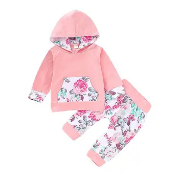 New Autumn Children Girl Casual Long Sleeve Floral Pattern Hoodie Sweatshirt Tops With Pocket+Pants Set
New Autumn Children Girl Casual Long Sleeve Floral Pattern Hoodie Sweatshirt Tops With Pocket+Pants Set