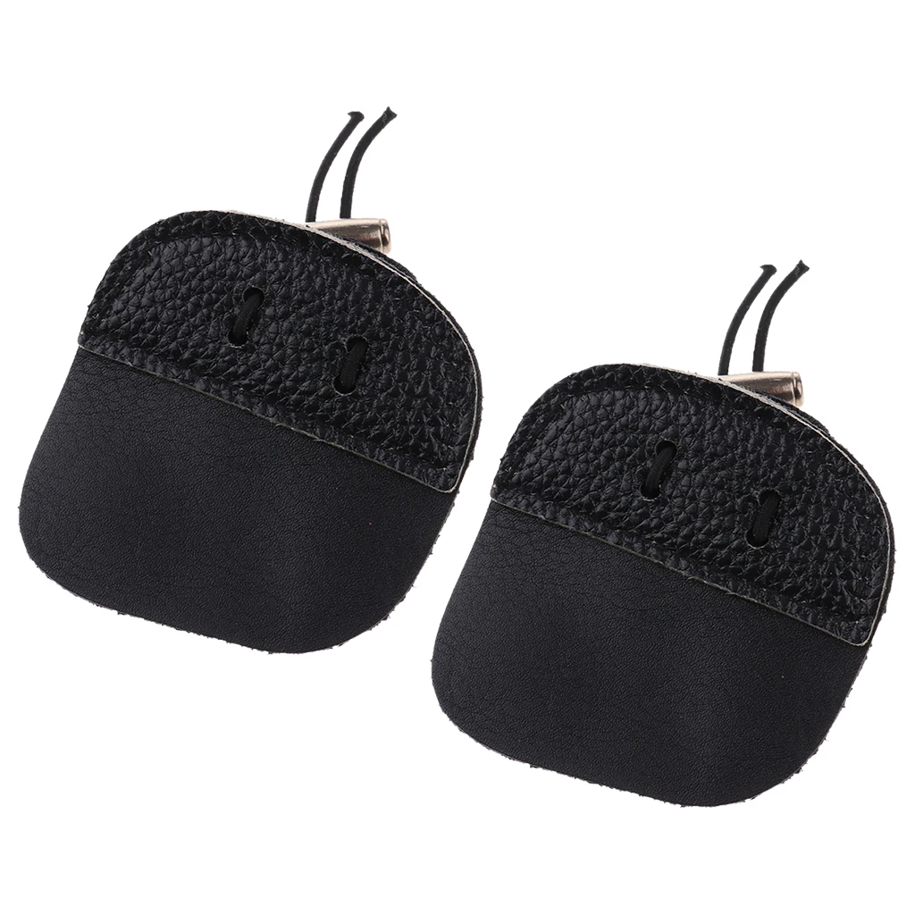 2x Outdoor Archery Hunting Finger Tabs Gear Recurve Bow Archery Gear for Men Women 2x Outdoor Archery Hunting Finger Tabs Gear Recurve Bow Archery Gear for Men Women