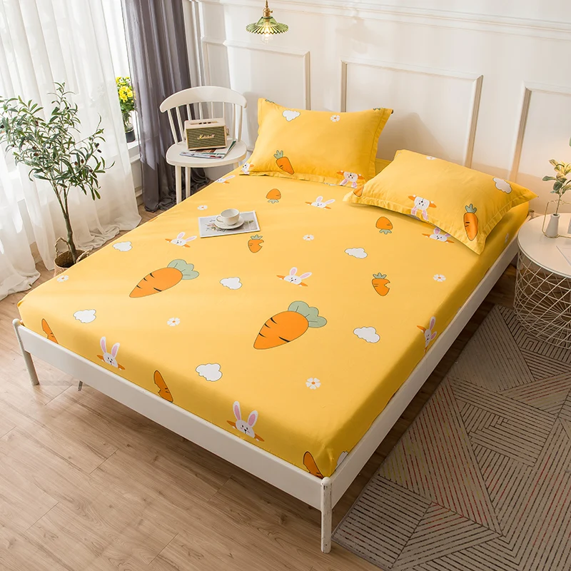 Home Textile 1 Pc Cartoon Carrot Yellow Fitted Sheet 100% Cotton Fabric Mattress Cover with Elastic Band Twin Full Queen Size
Home Textile 1 Pc Cartoon Carrot Yellow Fitted Sheet 100% Cotton Fabric Mattress Cover with Elastic Band Twin Full Queen Size