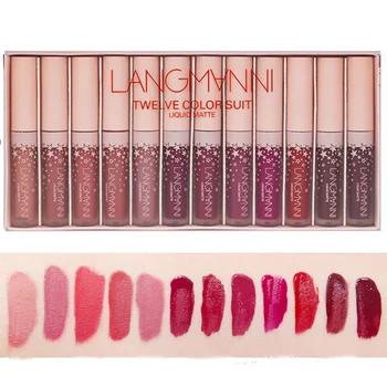 12 Pcs Matte Lipstick Set Lip Gloss Set Waterproof Nutritious Velvet lip stick Red Tint Nude batom women fashion lips makeup set
12 Pcs Matte Lipstick Set Lip Gloss Set Waterproof Nutritious Velvet lip stick Red Tint Nude batom women fashion lips makeup set