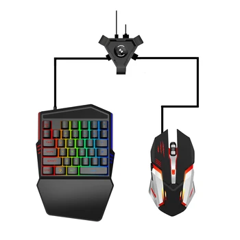 3 In1 Keyboard Mouse And Converter Set V100-2 Gaming Keyboard LED Color Backlight For Android Mobile Game P5 Adapter S100 Mouse
3 In1 Keyboard Mouse And Converter Set V100-2 Gaming Keyboard LED Color Backlight For Android Mobile Game P5 Adapter S100 Mouse