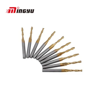 MingYu 10pcs 2 Flute Miling Cutter Drill Bit Set 3.175mm Shank Titanium 2mm Engraving Router Bit For Woodworking
MingYu 10pcs 2 Flute Miling Cutter Drill Bit Set 3.175mm Shank Titanium 2mm Engraving Router Bit For Woodworking