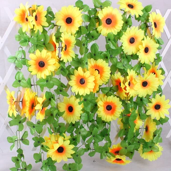 4 PCS Artificial Sunflower Strand Garland Silk Sunflower Vine For Wedding Table Decor Indoors Outdoors
4 PCS Artificial Sunflower Strand Garland Silk Sunflower Vine For Wedding Table Decor Indoors Outdoors