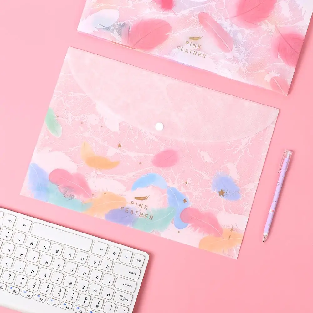 JIANWU 4pcs/set High quality creative bronzing file bag Cute Feather Texture Folder Bill Bag kawaii School supplies
JIANWU 4pcs/set High quality creative bronzing file bag Cute Feather Texture Folder Bill Bag kawaii School supplies