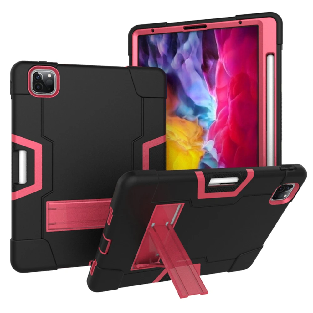 Safe Kickstand Case for iPad pro 11 3 Layer Protection Stand Heavy Duty Silicone Armor Tablet Cover
Safe Kickstand Case for iPad pro 11 3 Layer Protection Stand Heavy Duty Silicone Armor Tablet Cover