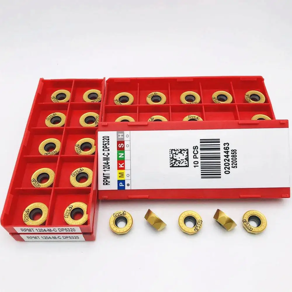 100PCS RPMT1204 M C DP5320 high quality internal round carbide insert RPMT 1204CNC metal turning insert lathe tool parts RPMT
100PCS RPMT1204 M C DP5320 high quality internal round carbide insert RPMT 1204CNC metal turning insert lathe tool parts RPMT