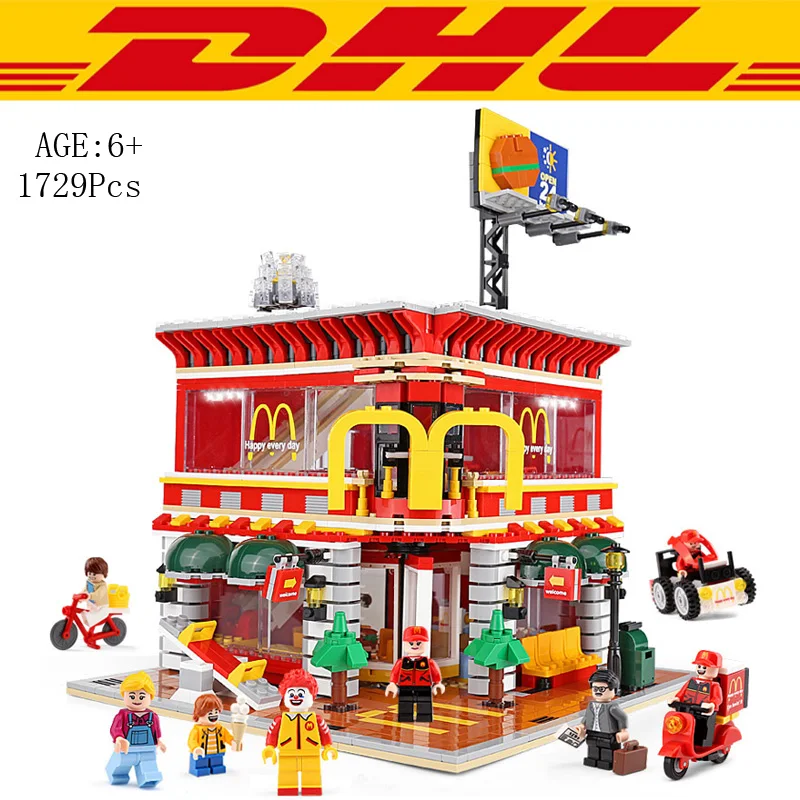 2019 New 4 In 1 City Street View series LED McDonaldss Restaurant Model Building Kits Blocks Bricks Children Christmas Toys Gift
2019 New 4 In 1 City Street View series LED McDonaldss Restaurant Model Building Kits Blocks Bricks Children Christmas Toys Gift