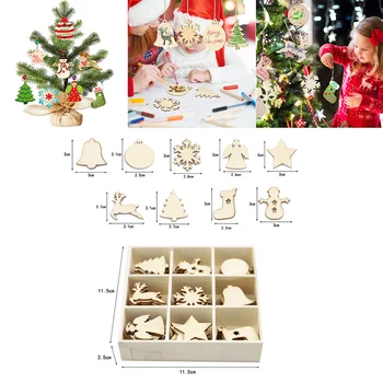 72pcs Wooden Christmas Slices Tree Decorations Hanging Snowflakes Blank Shapes Kerstmis- Noel Nativitatis
72pcs Wooden Christmas Slices Tree Decorations Hanging Snowflakes Blank Shapes Kerstmis- Noel Nativitatis