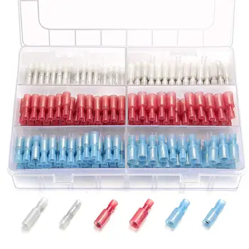 220X Bullet Fully Insulated Crimp Terminals Male & Female Electrical Wire Quick Splice Butt Connectors Kit Assortment AWG24-10
220X Bullet Fully Insulated Crimp Terminals Male & Female Electrical Wire Quick Splice Butt Connectors Kit Assortment AWG24-10