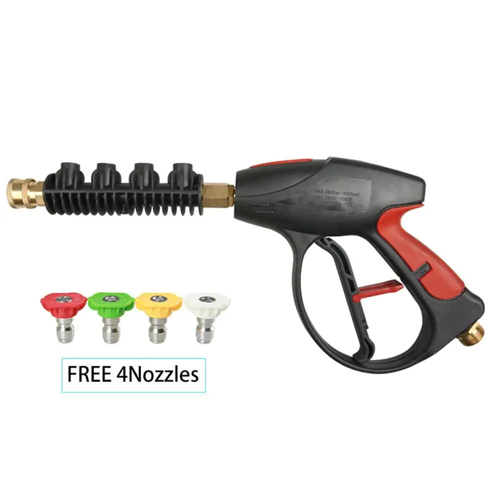 4000PSI High Pressure Car Power Washer Spray 4 Nozzles Water Gun Lance Wand Hose 1/4"
4000PSI High Pressure Car Power Washer Spray 4 Nozzles Water Gun Lance Wand Hose 1/4"