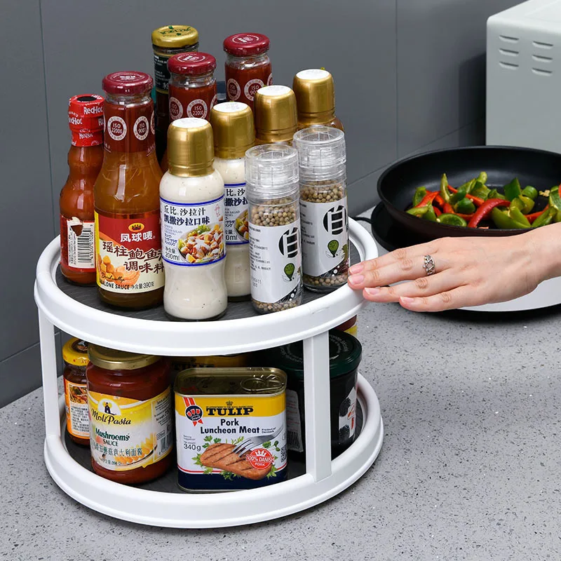 Rotatable Desktop Kitchen Storage Tray Multifunctional Plastic Round Storage Cabinet Spice Bottle Bath Cosmetics Makeup Rack
Rotatable Desktop Kitchen Storage Tray Multifunctional Plastic Round Storage Cabinet Spice Bottle Bath Cosmetics Makeup Rack