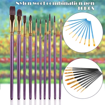 10pcs/set Watercolor Pen Paintbrush Nylon Hair Paint Brushes Artist Oil Painting Brush Set @M23
10pcs/set Watercolor Pen Paintbrush Nylon Hair Paint Brushes Artist Oil Painting Brush Set @M23