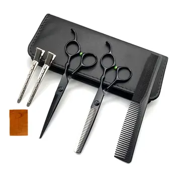 7Pcs/Set Professional Hair Cutting Scissors Set Thinning Shears Razor Comb Clips Cape Hairdressing Kit Barber Salon Home Use
7Pcs/Set Professional Hair Cutting Scissors Set Thinning Shears Razor Comb Clips Cape Hairdressing Kit Barber Salon Home Use