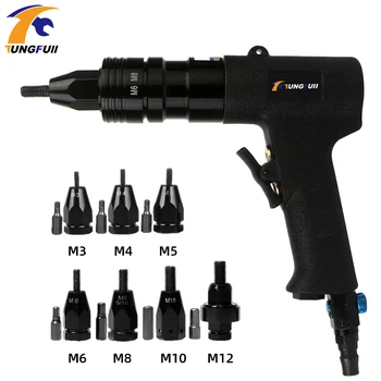 Pneumatic Air Rivet Nut Guns Riveting Gun Tool Pull Setter Automatic Pneumatic Riveting Gun for M3 M4 M5 M6 M8 M10 M12 Nuts
Pneumatic Air Rivet Nut Guns Riveting Gun Tool Pull Setter Automatic Pneumatic Riveting Gun for M3 M4 M5 M6 M8 M10 M12 Nuts