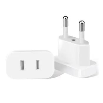 4MM US Jack to EU Plug Outlet Travel Charger Power Socket Adapter USA to Europe European Regulation Charging Converter Plug AXYB
4MM US Jack to EU Plug Outlet Travel Charger Power Socket Adapter USA to Europe European Regulation Charging Converter Plug AXYB