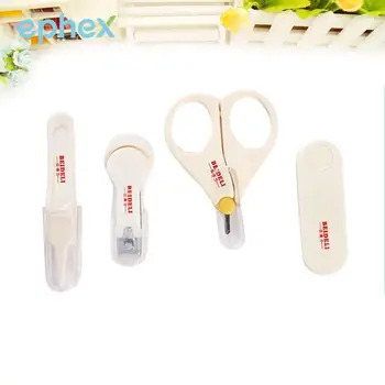 4PCS/Set Baby Safety Nail Clipper Scissors Set Newborn Baby Infants Products
