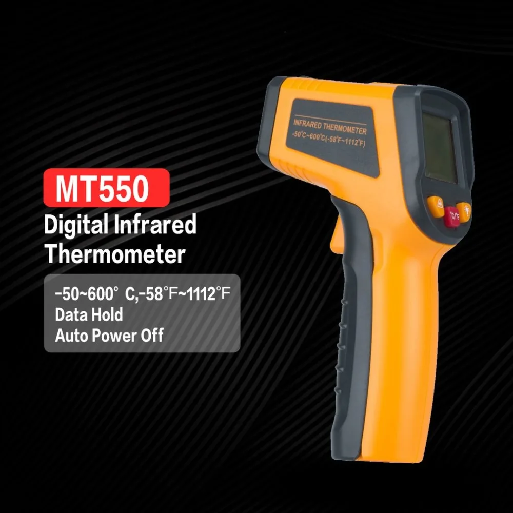 MESTEK MT550 Handheld Non-contact Digital Infrared Thermometer Gun IR Temperature Tester Industrial Pyrometer-50~600 Deg.C
MESTEK MT550 Handheld Non-contact Digital Infrared Thermometer Gun IR Temperature Tester Industrial Pyrometer-50~600 Deg.C