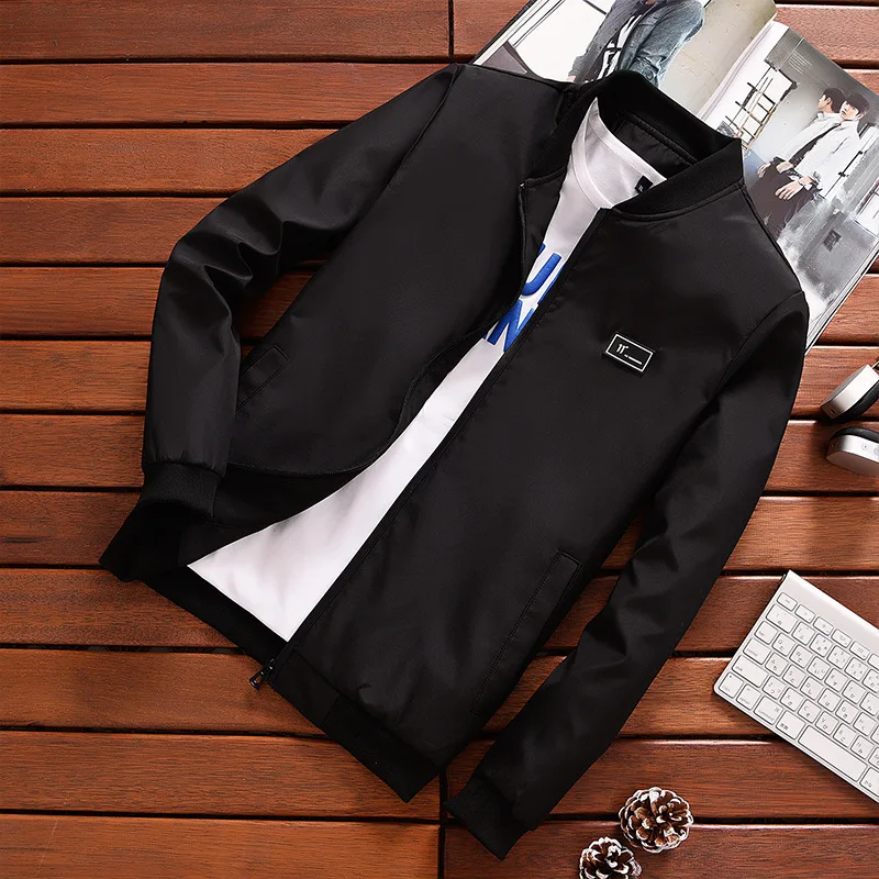 Spring And Autumn Men Jacket Korean-style Slim Fit Casual Men's Wear Versatile Youth Stand Collar Men's Coat Fashion
Spring And Autumn Men Jacket Korean-style Slim Fit Casual Men's Wear Versatile Youth Stand Collar Men's Coat Fashion