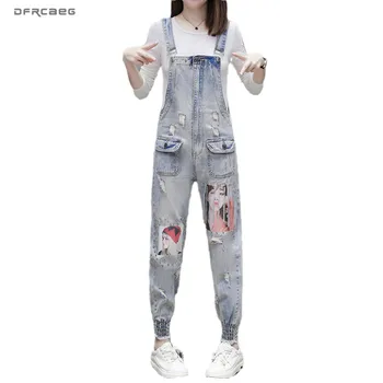 Blue Vintage Hole Denim Rompers Womens Jumpsuit 2020 Spring Patchwork Suspender Jeans Overalls Pencil Pants With Beading Femme
Blue Vintage Hole Denim Rompers Womens Jumpsuit 2020 Spring Patchwork Suspender Jeans Overalls Pencil Pants With Beading Femme