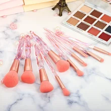 New Crystal Makeup Brushes Powder Foundation Eyeshadow Eyebrow Cosmetics For Face Fan Make Up Brush Set Shaped Maquillaje
New Crystal Makeup Brushes Powder Foundation Eyeshadow Eyebrow Cosmetics For Face Fan Make Up Brush Set Shaped Maquillaje