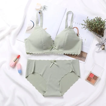 Sexy Smooth Bra Set Women Fashion Bow Pearl Bra Briefs Two-piece Set Seamless Bras
Sexy Smooth Bra Set Women Fashion Bow Pearl Bra Briefs Two-piece Set Seamless Bras