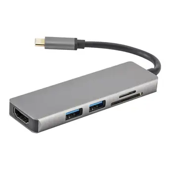 USB C Hub Type-C to HDMI USB-C to USB 3.0 Connector Dock Pro Station Laptop For Adapter TF/SD book Card Accessories H4R9
USB C Hub Type-C to HDMI USB-C to USB 3.0 Connector Dock Pro Station Laptop For Adapter TF/SD book Card Accessories H4R9