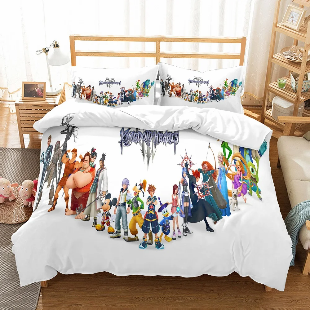 Kindom Heart White Bedding Set 3D Print Duvet Cover Set 3PCS with 2 Pillowcase Luxury Microfiber Bed Linen Set AU/EU/US Bed Set
Kindom Heart White Bedding Set 3D Print Duvet Cover Set 3PCS with 2 Pillowcase Luxury Microfiber Bed Linen Set AU/EU/US Bed Set