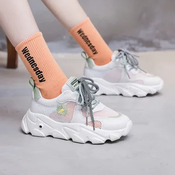 2020 Women Platform Sneakers Designers Brand Fashion White Mesh Chunky Sneaker For Woman Ladies Old Dad Casual Shoes Summer
2020 Women Platform Sneakers Designers Brand Fashion White Mesh Chunky Sneaker For Woman Ladies Old Dad Casual Shoes Summer