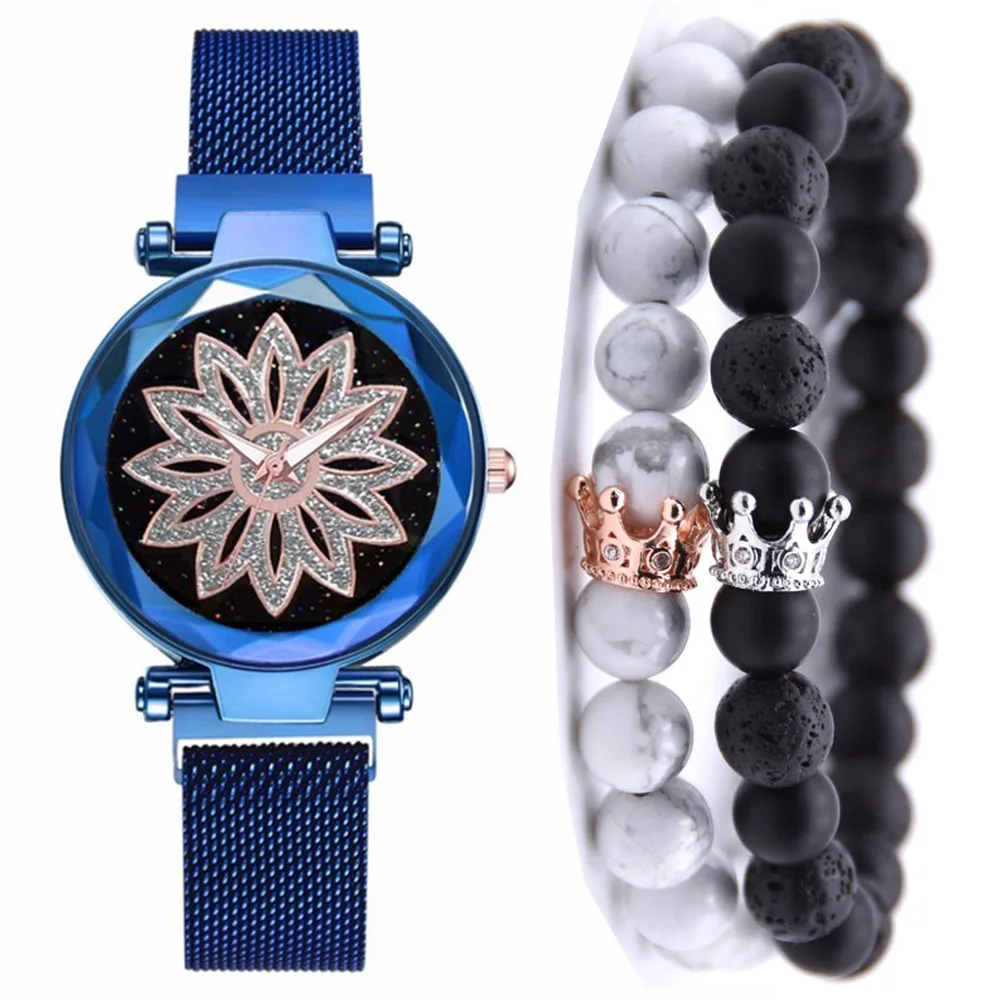 Ladies fashion creative mesh band quartz watch + bracelet Set boutique packaging gift choice ---3PCS/Set
Ladies fashion creative mesh band quartz watch + bracelet Set boutique packaging gift choice ---3PCS/Set