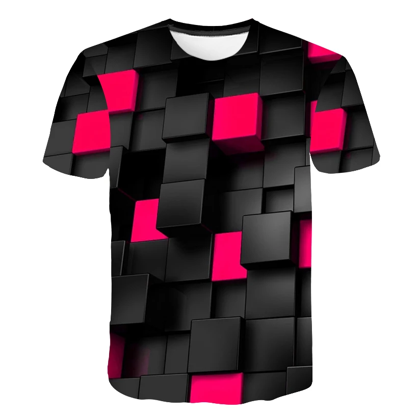 Boys' Casual Square-Printed Tshirts