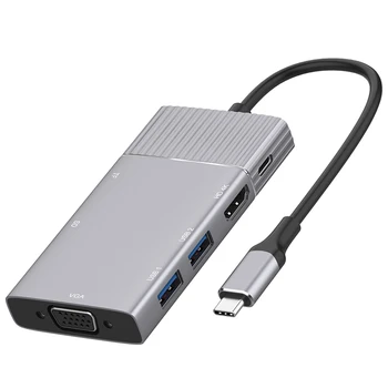 USBC to HDMI 4K VGA 2USB 3.0 SD TF Card Reader Hub 3.5MM o Port PD Charging Dock Converter for Galaxy S8 S9
USBC to HDMI 4K VGA 2USB 3.0 SD TF Card Reader Hub 3.5MM o Port PD Charging Dock Converter for Galaxy S8 S9
