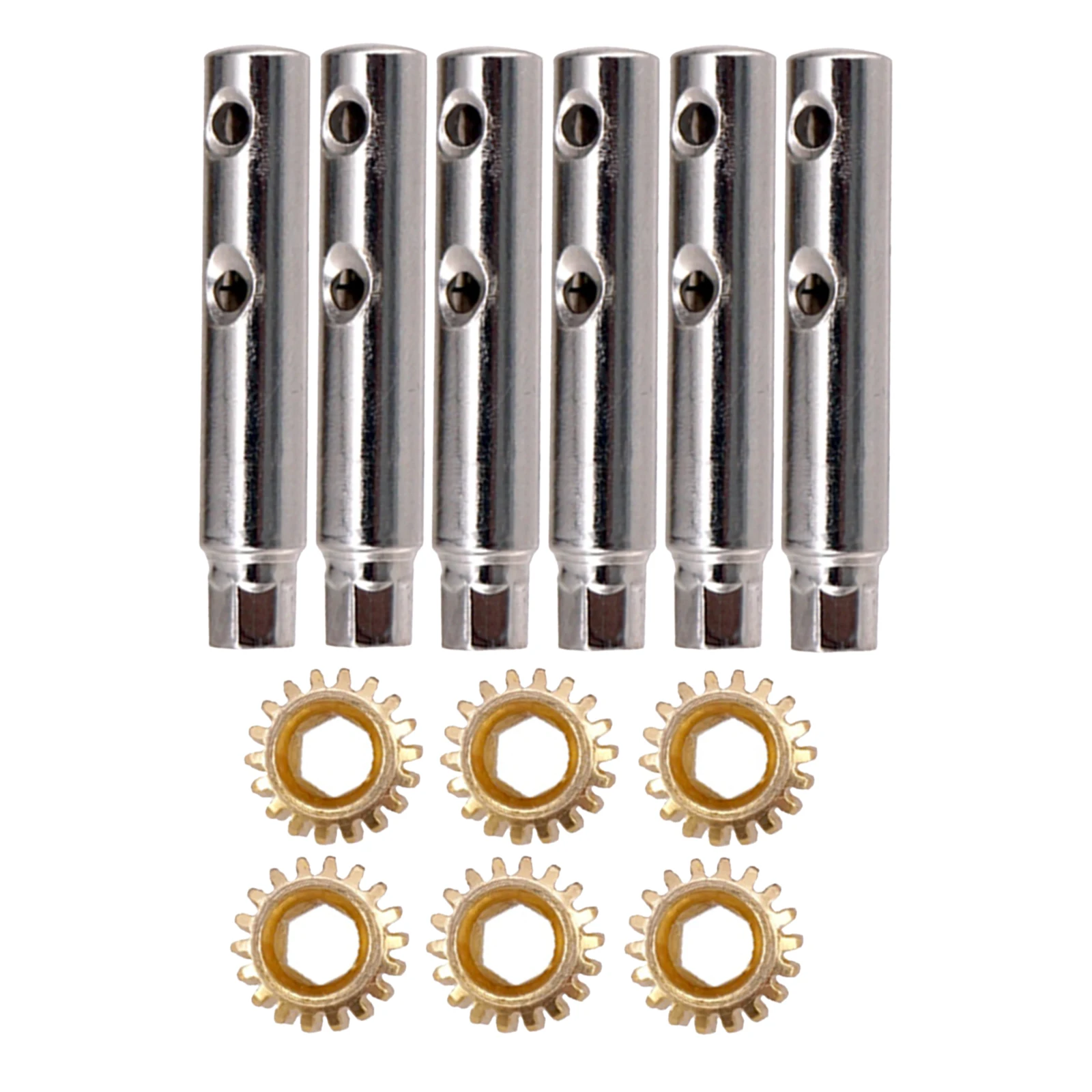 6pcs Hexagonal Open Gear Tuners Tuning Pegs Machine Heads Mount Hex Hole 1/18 1/15 Gears and Legs for Guitar Instruments 6pcs Hexagonal Open Gear Tuners Tuning Pegs Machine Heads Mount Hex Hole 1/18 1/15 Gears and Legs for Guitar Instruments