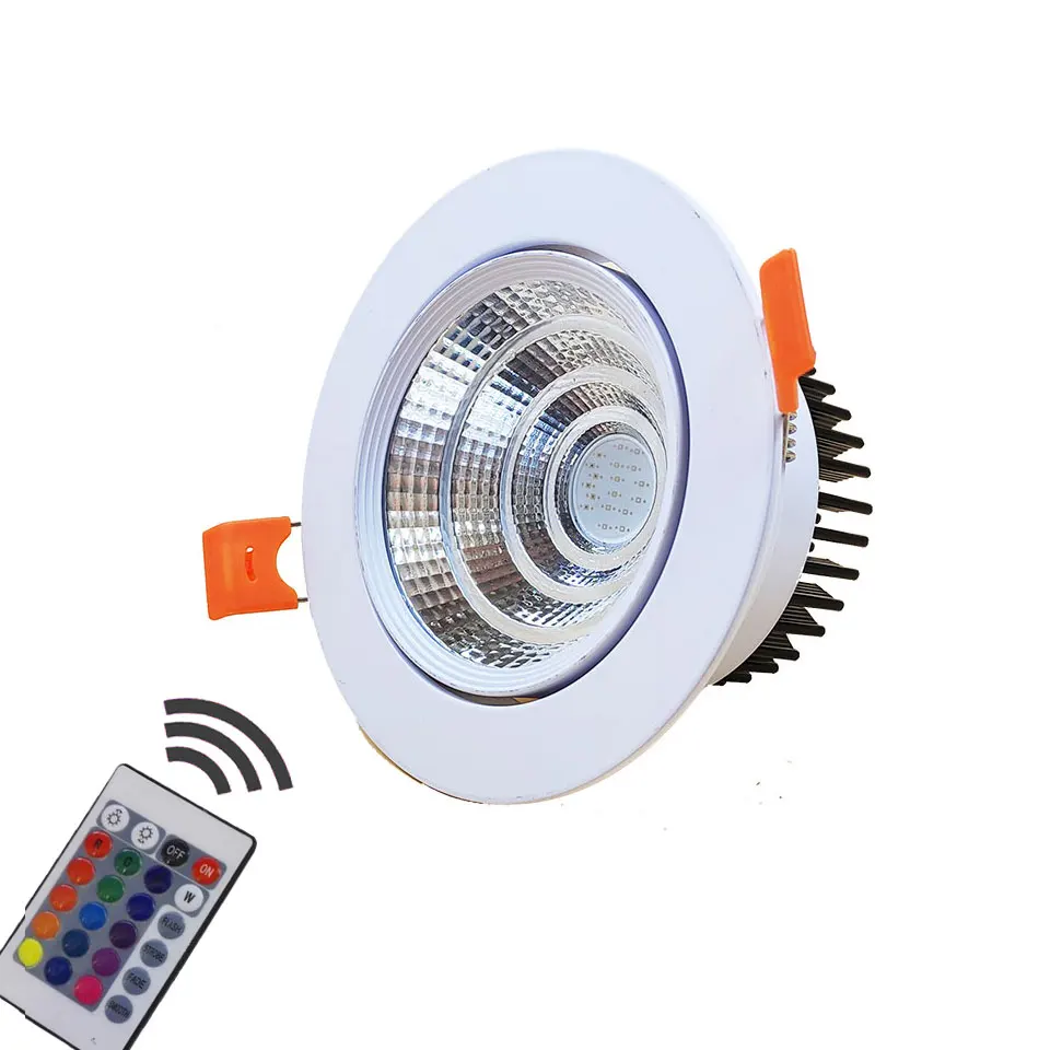 GD 1pc 3W 6W 9W RGB LED Ceiling Lamp Down Lights Color Changeable Recessed Spot AC85-265V Dimmable RGB Spotlight With REmote
GD 1pc 3W 6W 9W RGB LED Ceiling Lamp Down Lights Color Changeable Recessed Spot AC85-265V Dimmable RGB Spotlight With REmote